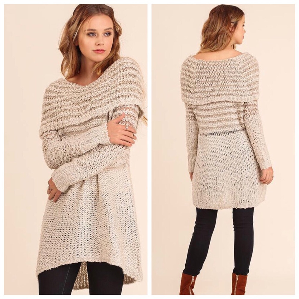 Off the shoulder sweater